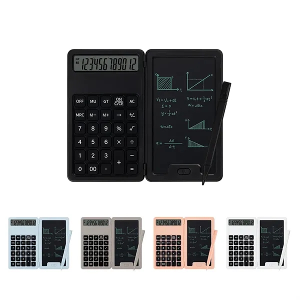 Desk Portable Basic Calculator with Notepad and Stylus - Desk Portable Basic Calculator with Notepad and Stylus - Image 0 of 3