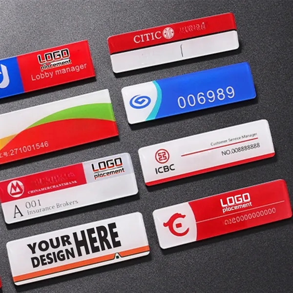 Custom Acrylic Badges Personalized Design Corporate Events - Custom Acrylic Badges Personalized Design Corporate Events - Image 2 of 2