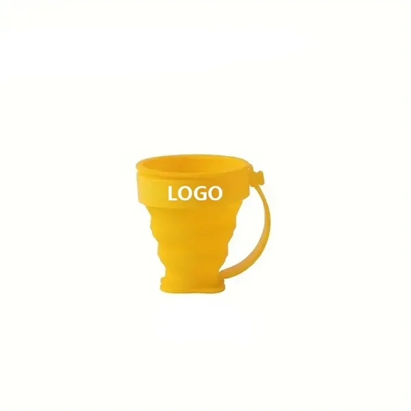 Silicone Collapsible Cup With Handle - Silicone Collapsible Cup With Handle - Image 4 of 5