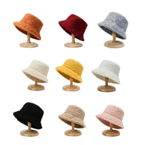 Cozy Sherpa Bucket Hat for Winter Wear - Cozy Sherpa Bucket Hat for Winter Wear - Image 2 of 5