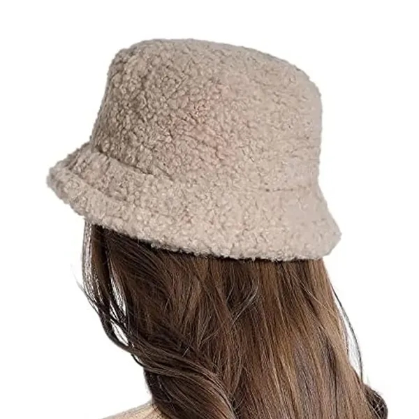Cozy Sherpa Bucket Hat for Winter Wear - Cozy Sherpa Bucket Hat for Winter Wear - Image 4 of 5