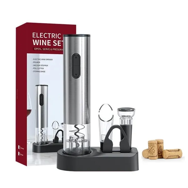 Automatic Electric Wine Bottle Corkscrew Opener - Automatic Electric Wine Bottle Corkscrew Opener - Image 0 of 3