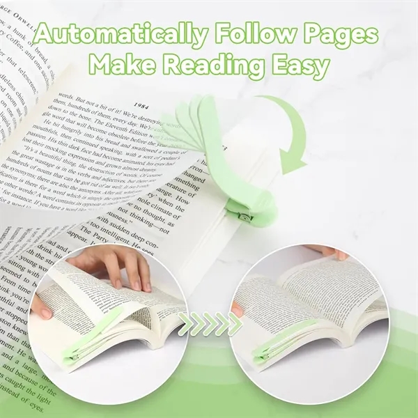 Automatic Bookmark Silicone Book Marks for Reading - Automatic Bookmark Silicone Book Marks for Reading - Image 2 of 3