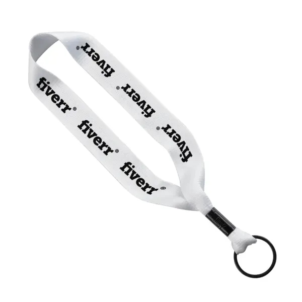 3/4" Polyester Keychain with Metal Crimp & Split-Ring - 3/4" Polyester Keychain with Metal Crimp & Split-Ring - Image 2 of 6