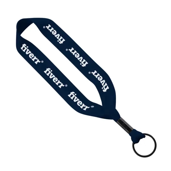 3/4" Polyester Keychain with Metal Crimp & Split-Ring - 3/4" Polyester Keychain with Metal Crimp & Split-Ring - Image 5 of 6