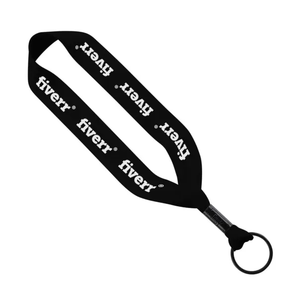 3/4" Polyester Keychain with Metal Crimp & Split-Ring - 3/4" Polyester Keychain with Metal Crimp & Split-Ring - Image 6 of 6