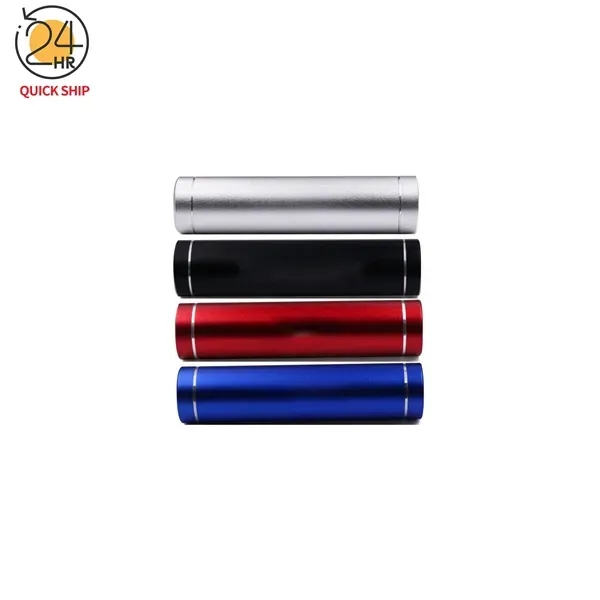 Cylinder Aluminum Power Bank   2200 mAH - Cylinder Aluminum Power Bank   2200 mAH - Image 0 of 7