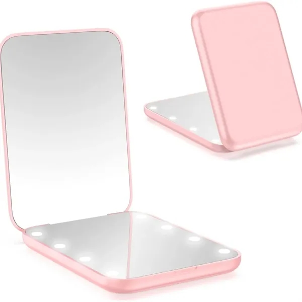 1X/2X Portable Travel Led Makeup Mirror - 1X/2X Portable Travel Led Makeup Mirror - Image 4 of 10