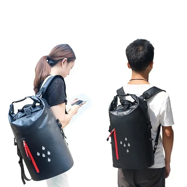 25l Waterproof Dry Heavy Duty Roll-Top Closure Swim Bag - 25l Waterproof Dry Heavy Duty Roll-Top Closure Swim Bag - Image 2 of 4