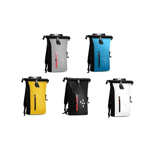 25l Waterproof Dry Heavy Duty Roll-Top Closure Swim Bag - 25l Waterproof Dry Heavy Duty Roll-Top Closure Swim Bag - Image 4 of 4