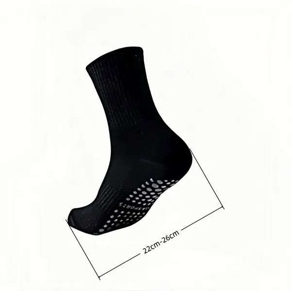 Cotton Grip Yoga Socks With Anti Slip Silicone Soles - Cotton Grip Yoga Socks With Anti Slip Silicone Soles - Image 1 of 4
