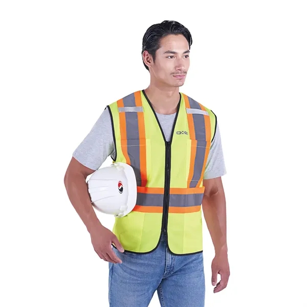 Men's Hi-Vis Zipper Front Vest - Men's Hi-Vis Zipper Front Vest - Image 0 of 4