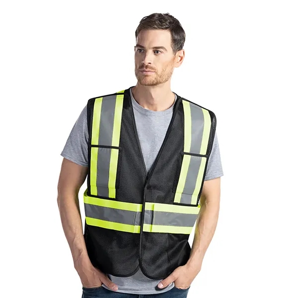 Men's Petrol One Size Hi-Vis Safety Vest - Men's Petrol One Size Hi-Vis Safety Vest - Image 8 of 8