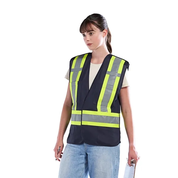 Vanguard Tricot Hi vis Tear-Away Vest - Vanguard Tricot Hi vis Tear-Away Vest - Image 6 of 6