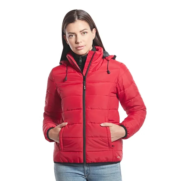 Ladies Glacial Puffy Jacket with Detachable Hood - Ladies Glacial Puffy Jacket with Detachable Hood - Image 9 of 10