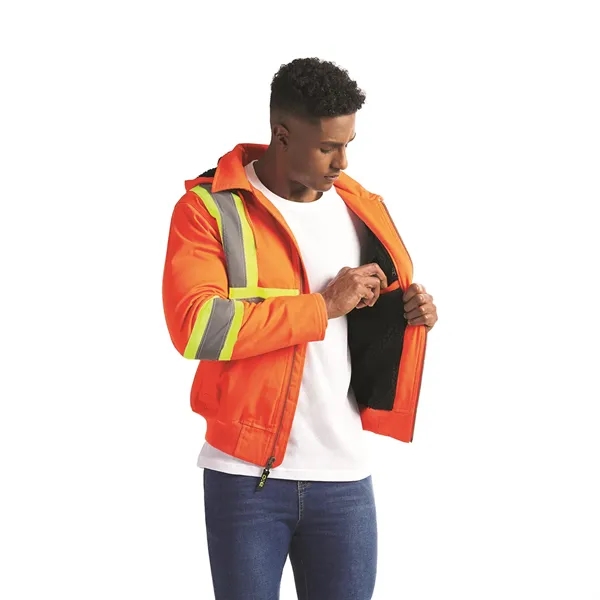 International Men's Hi-Vis Bomber with Sherpa Lining - International Men's Hi-Vis Bomber with Sherpa Lining - Image 10 of 10