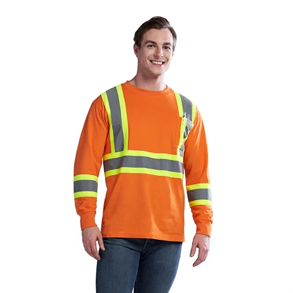 Paramount Cotton Hivis Long Sleeve Tshirt - Paramount Cotton Hivis Long Sleeve Tshirt - Image 0 of 5