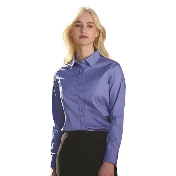 Camden Ladies Poly-Cotton Twill Long Sleeve Easy-Care Shirt - Camden Ladies Poly-Cotton Twill Long Sleeve Easy-Care Shirt - Image 0 of 0