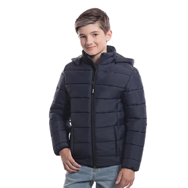 Youth Glacial Puffy Jacket with Detachable Hood - Youth Glacial Puffy Jacket with Detachable Hood - Image 6 of 6