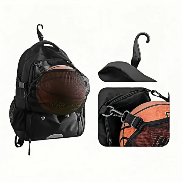 Water Resistant Sports Backpack With Shoe Compartment - Water Resistant Sports Backpack With Shoe Compartment - Image 1 of 4