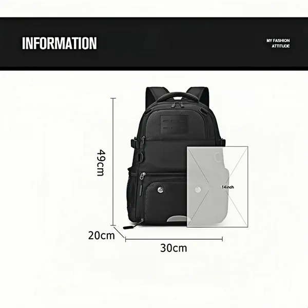 Water Resistant Sports Backpack With Shoe Compartment - Water Resistant Sports Backpack With Shoe Compartment - Image 4 of 4