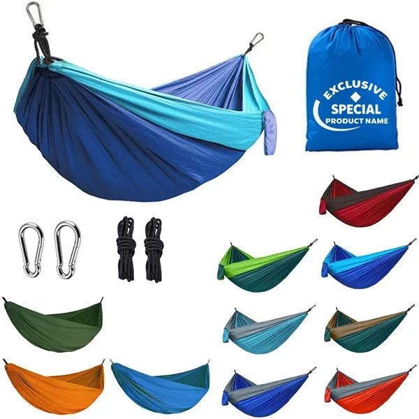 Single Double Portable 500lb Outdoor Camping Hammock - Single Double Portable 500lb Outdoor Camping Hammock - Image 0 of 5