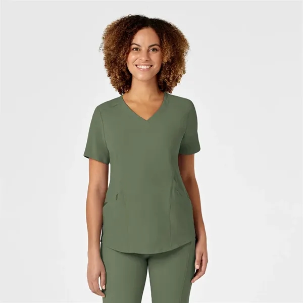 WonderWink RENEW Women's V-Neck Scrub Top - WonderWink RENEW Women's V-Neck Scrub Top - Image 9 of 12