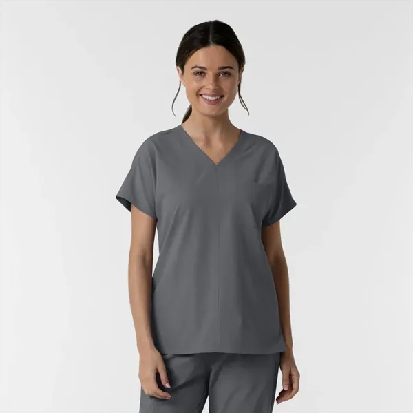 Wonder Wink Nurtur Women's Drop Shoulder Tunic Scrub Top - Wonder Wink Nurtur Women's Drop Shoulder Tunic Scrub Top - Image 12 of 16