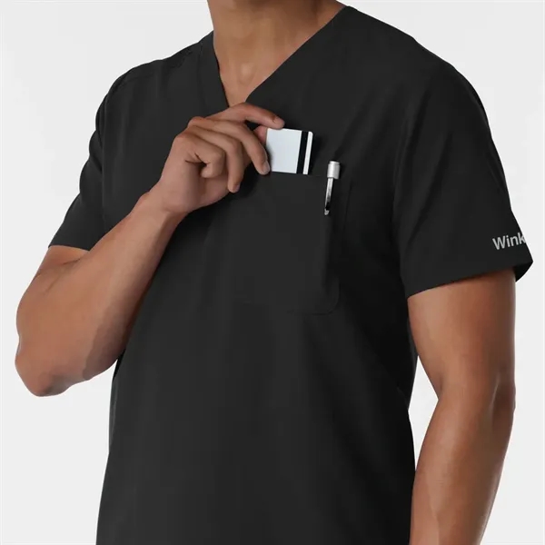 Wonder Wink Nurtur Men's V-Neck Scrub Top - Wonder Wink Nurtur Men's V-Neck Scrub Top - Image 4 of 12
