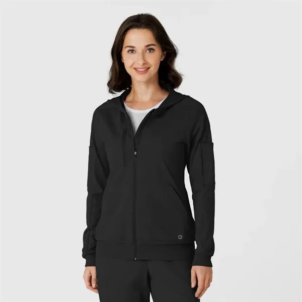 WonderWink RENEW Knit Women's Zip Hoodie - WonderWink RENEW Knit Women's Zip Hoodie - Image 0 of 16