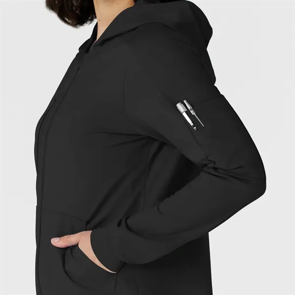WonderWink RENEW Knit Women's Zip Hoodie - WonderWink RENEW Knit Women's Zip Hoodie - Image 5 of 16
