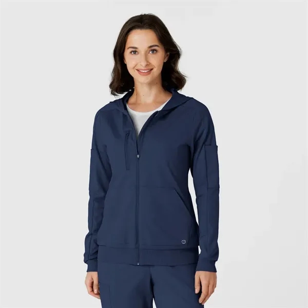 WonderWink RENEW Knit Women's Zip Hoodie - WonderWink RENEW Knit Women's Zip Hoodie - Image 13 of 16