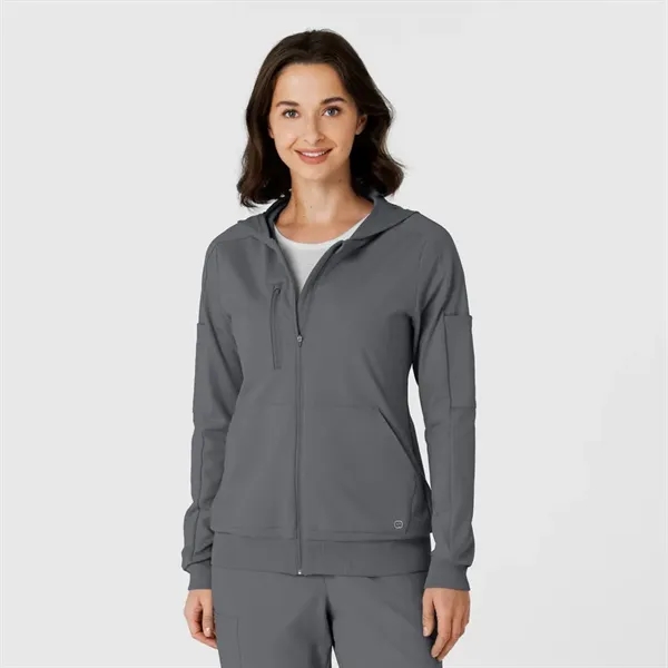 WonderWink RENEW Knit Women's Zip Hoodie - WonderWink RENEW Knit Women's Zip Hoodie - Image 14 of 16