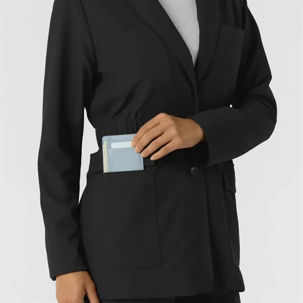 WonderWink Women's Blazer Short Lab Coat - WonderWink Women's Blazer Short Lab Coat - Image 4 of 10