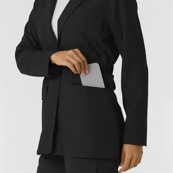 WonderWink Women's Blazer Short Lab Coat - WonderWink Women's Blazer Short Lab Coat - Image 3 of 10