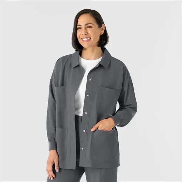 Wonder Wink Nurtur Women's Scrub Shirt Jacket - Wonder Wink Nurtur Women's Scrub Shirt Jacket - Image 7 of 8