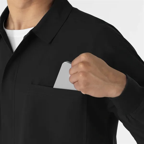 Wonder Wink Nurtur Men's Scrub Shirt Jacket - Wonder Wink Nurtur Men's Scrub Shirt Jacket - Image 9 of 13