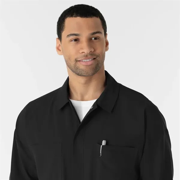Wonder Wink Nurtur Men's Scrub Shirt Jacket - Wonder Wink Nurtur Men's Scrub Shirt Jacket - Image 8 of 13