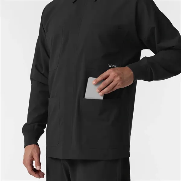 Wonder Wink Nurtur Men's Scrub Shirt Jacket - Wonder Wink Nurtur Men's Scrub Shirt Jacket - Image 4 of 13