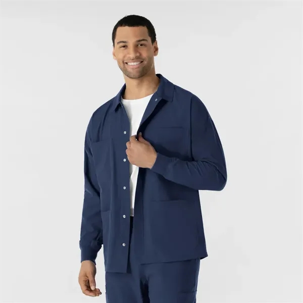 Wonder Wink Nurtur Men's Scrub Shirt Jacket - Wonder Wink Nurtur Men's Scrub Shirt Jacket - Image 11 of 13