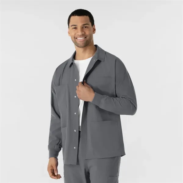 Wonder Wink Nurtur Men's Scrub Shirt Jacket - Wonder Wink Nurtur Men's Scrub Shirt Jacket - Image 12 of 13