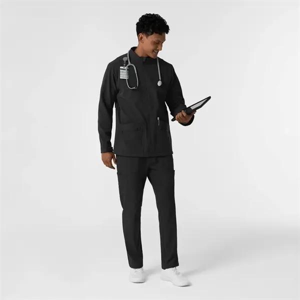Wonder Wink Layers Men's Soft Shell Scrub Jacket - Wonder Wink Layers Men's Soft Shell Scrub Jacket - Image 12 of 14