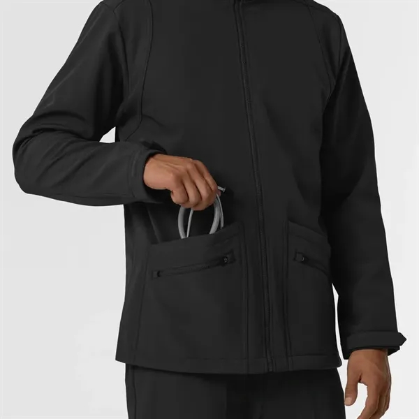 Wonder Wink Layers Men's Soft Shell Scrub Jacket - Wonder Wink Layers Men's Soft Shell Scrub Jacket - Image 7 of 14