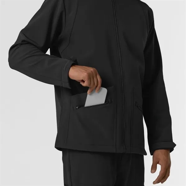 Wonder Wink Layers Men's Soft Shell Scrub Jacket - Wonder Wink Layers Men's Soft Shell Scrub Jacket - Image 6 of 14