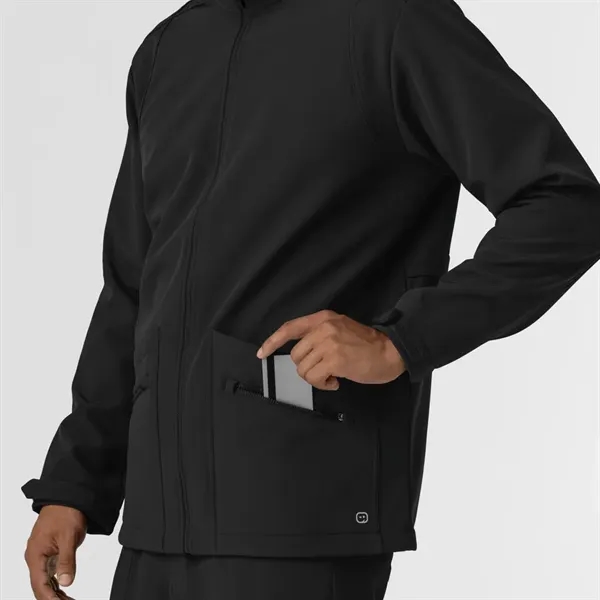 Wonder Wink Layers Men's Soft Shell Scrub Jacket - Wonder Wink Layers Men's Soft Shell Scrub Jacket - Image 4 of 14