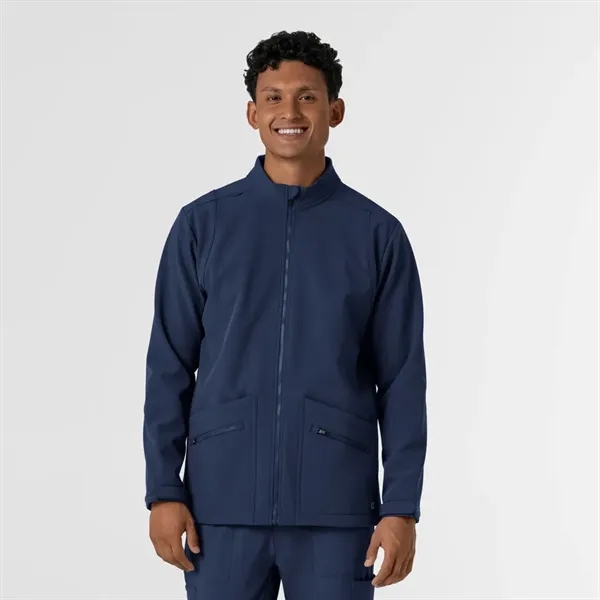 Wonder Wink Layers Men's Soft Shell Scrub Jacket - Wonder Wink Layers Men's Soft Shell Scrub Jacket - Image 13 of 14