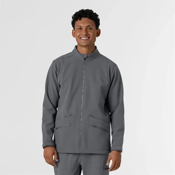 Wonder Wink Layers Men's Soft Shell Scrub Jacket - Wonder Wink Layers Men's Soft Shell Scrub Jacket - Image 14 of 14
