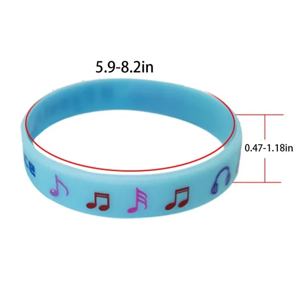 Solid Color Personalized Custom Rubber Wristband Keychain - Solid Color Personalized Custom Rubber Wristband Keychain - Image 1 of 4