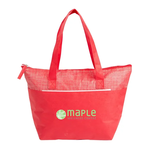 Mist Recycled 9-Can Non-Woven Tote Cooler - Mist Recycled 9-Can Non-Woven Tote Cooler - Image 0 of 17