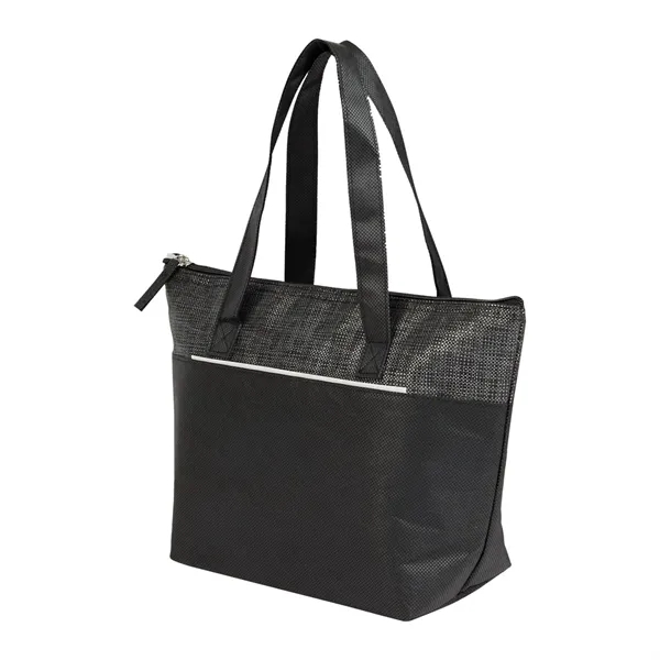 Mist Recycled 9-Can Non-Woven Tote Cooler - Mist Recycled 9-Can Non-Woven Tote Cooler - Image 1 of 17